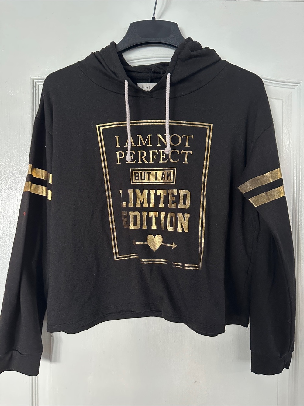 Black Hoodie with Gold 'Limited Edition' Foil Print